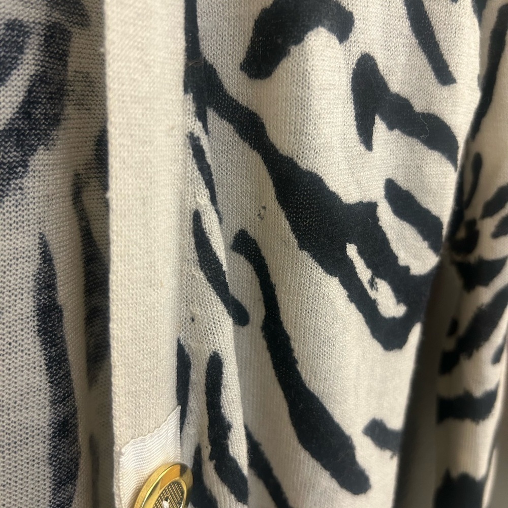 Literature Noir XS wool cashmere zebra cardigan vintage good used condition - Picture 13 of 13